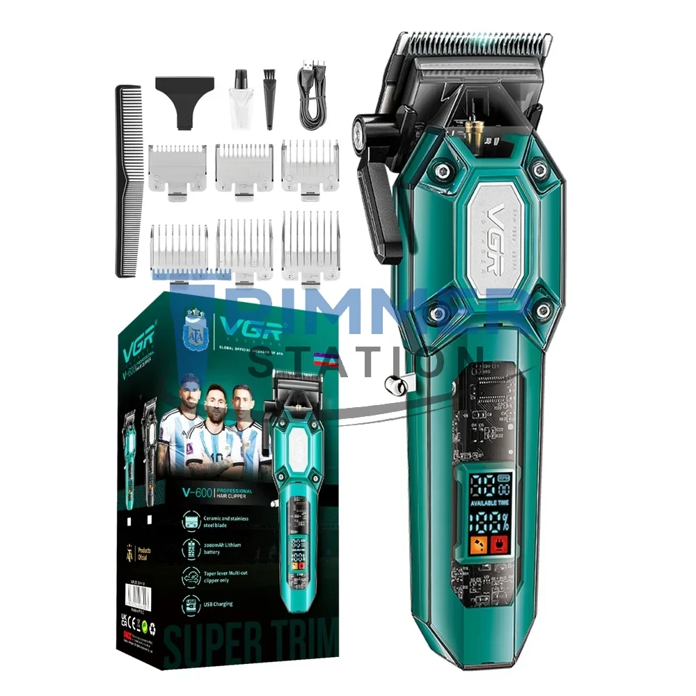 VGR V-600 Professional Hair Clipper | 7000 RPM Motor &amp; LED Display | Best Price in BD