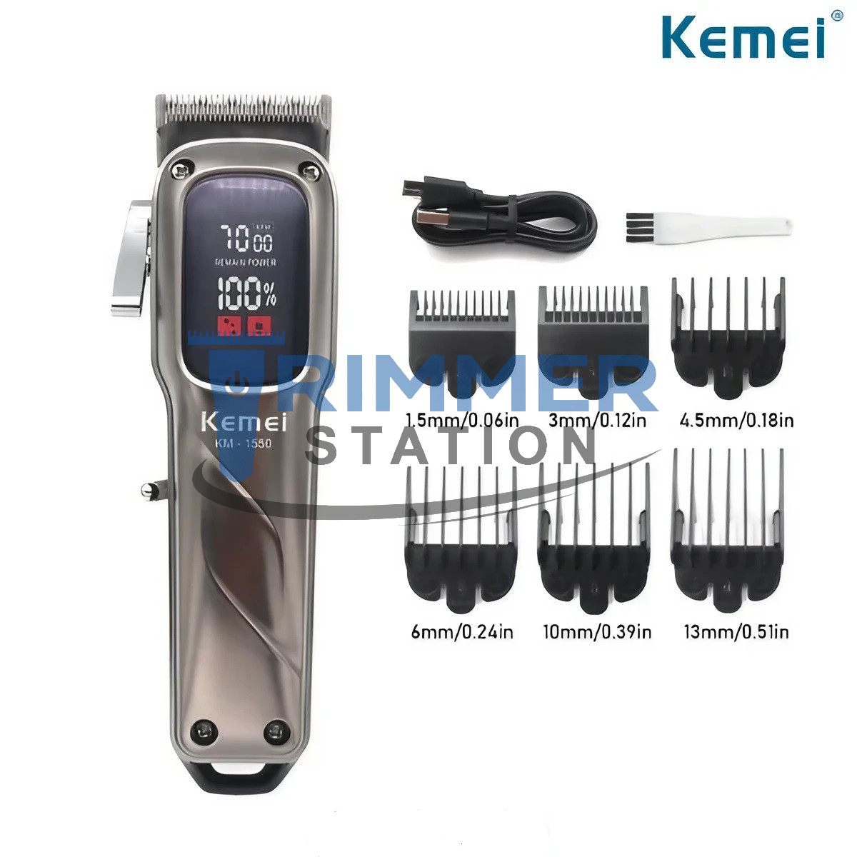 Kemei KM-1550 Professional Hair Clipper &amp;amp; Beard Trimmer | Best Price in BD