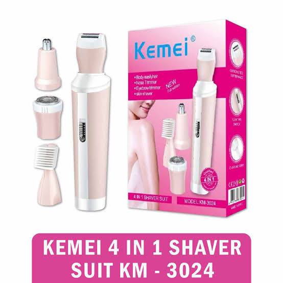 Kemei KM-3024 Rechargeable Trimmer & Shaver For Women | Best Price in BD